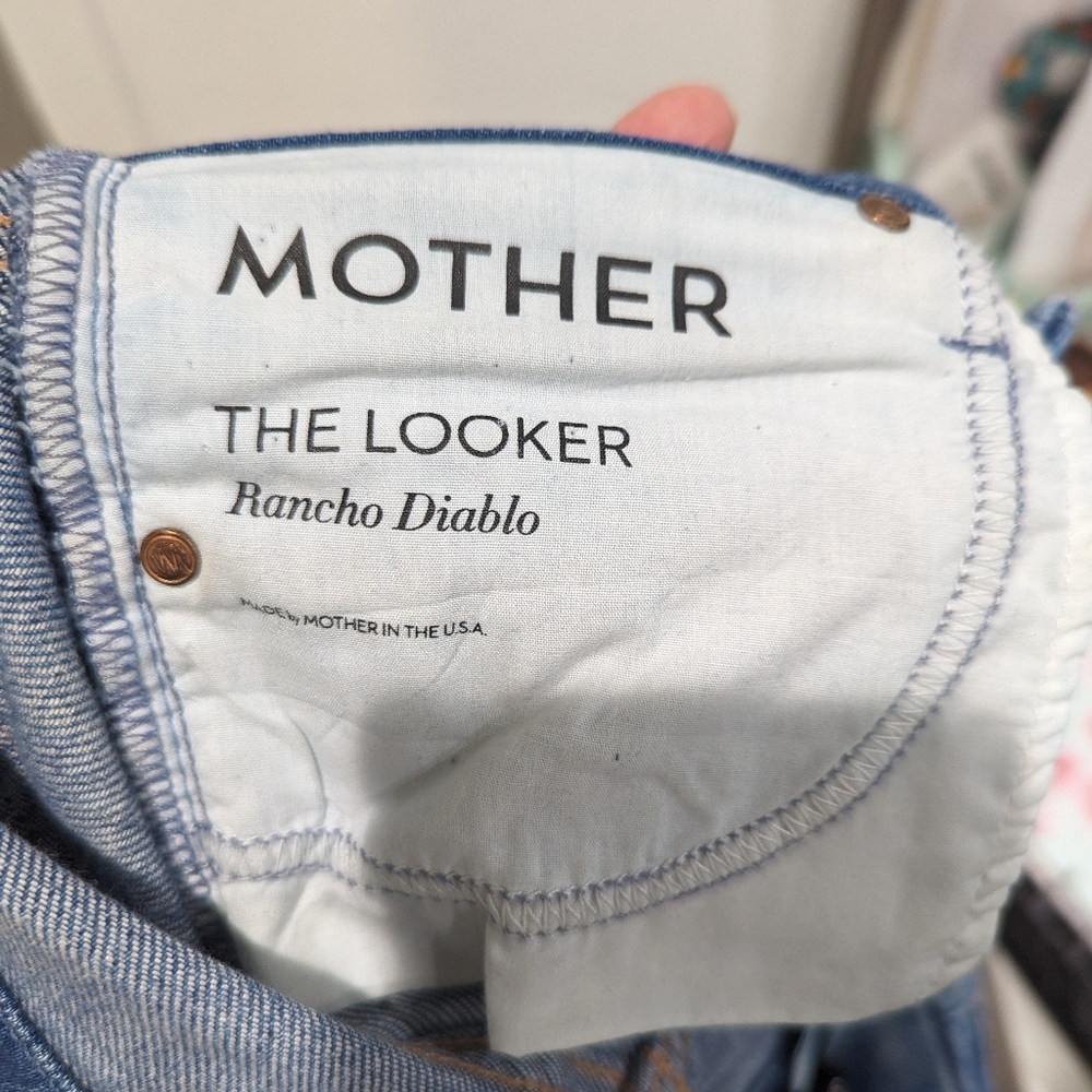 MOTHER The Looker Mid Rise Ankle Jeans - Rancho Diablo - Picture 7 of 7